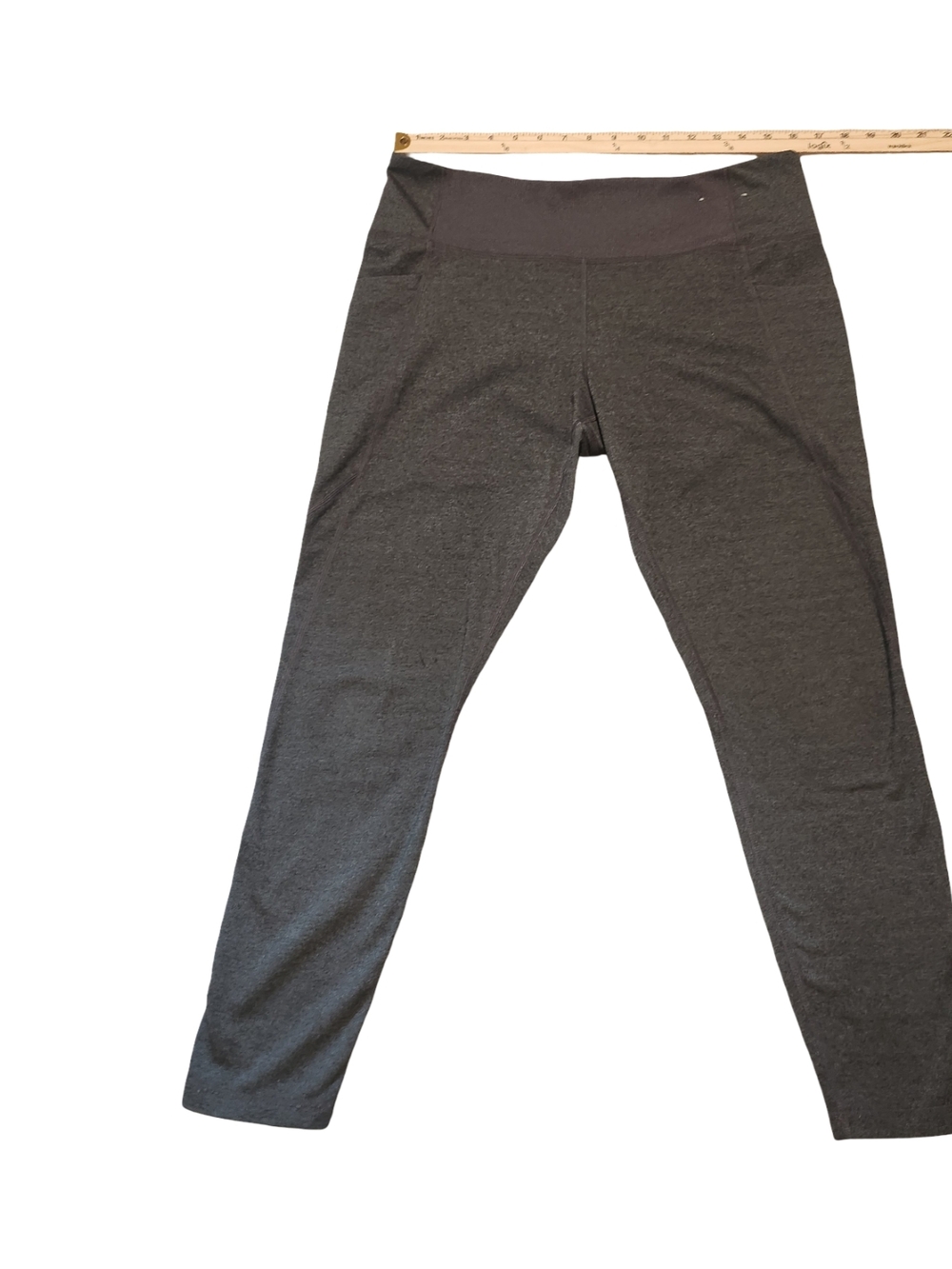 Women's High-Waist Gray Leggings - Comfortable Everyday Stretch